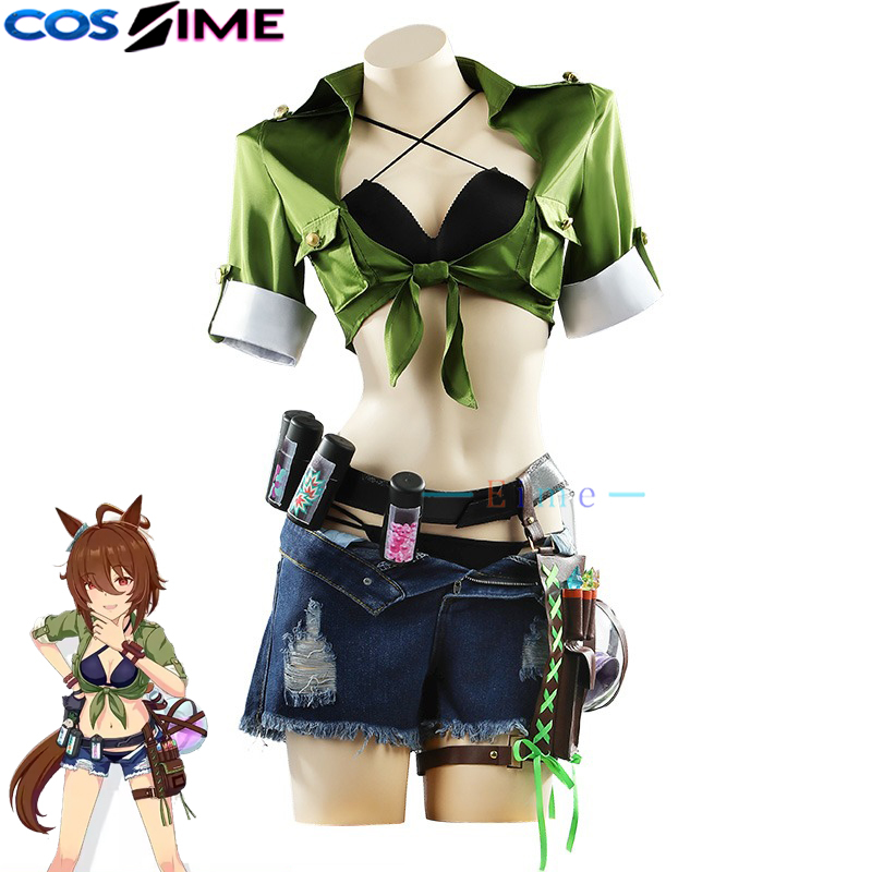 Party Games Lab - アグネス・タキオン コスプレ衣装 - プリティーダービーゲーム ルナティックラボ コスプレドレス、ハロウィンパーティースーツ