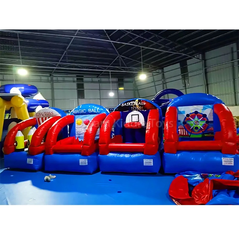 Party Games No Equipment - 4 in 1 インフレータブルゲーム構造物 ゴンフラブルトッシング 屋外アクティブゲーム
