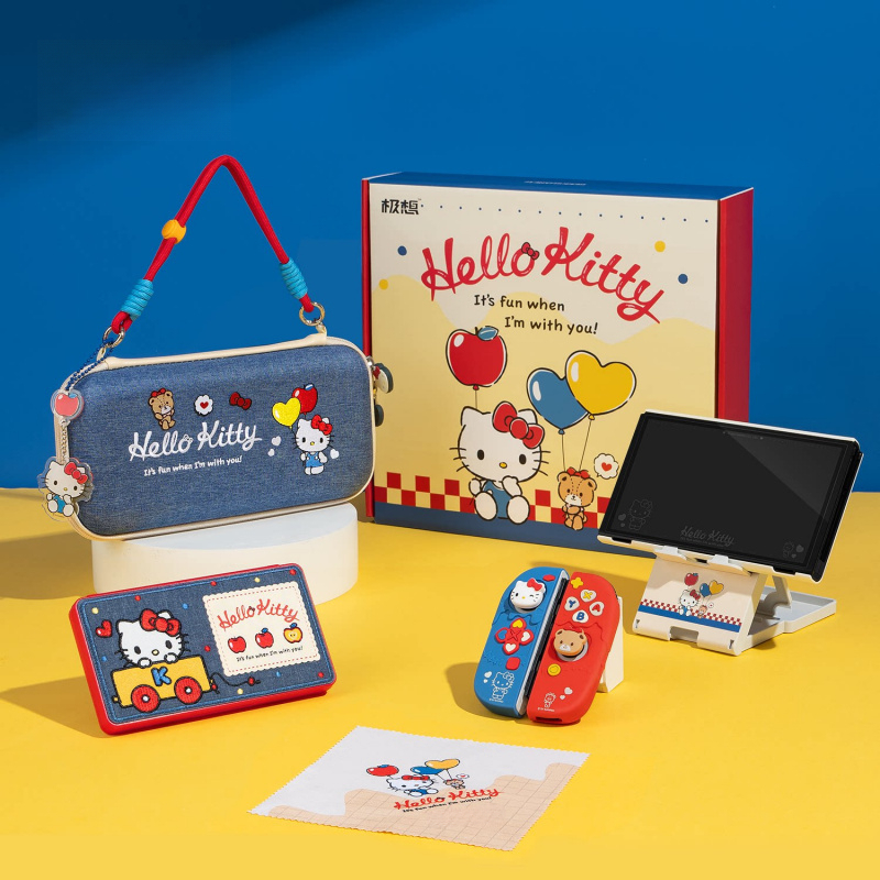 Party Games Console - 漫画Kt保護ケース ニンテンドースイッチ2/OLED用 収納バッグ ジョイスティックキャップ NS2キャリングケースキット ゲーム機