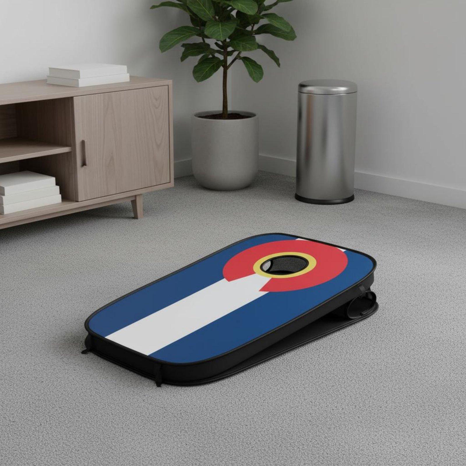 Cornhole Board Set - コーンホールボードセット 室内・屋外兼用 折りたたみ式 コーンホールセット 収納簡単 充填済みサック付き