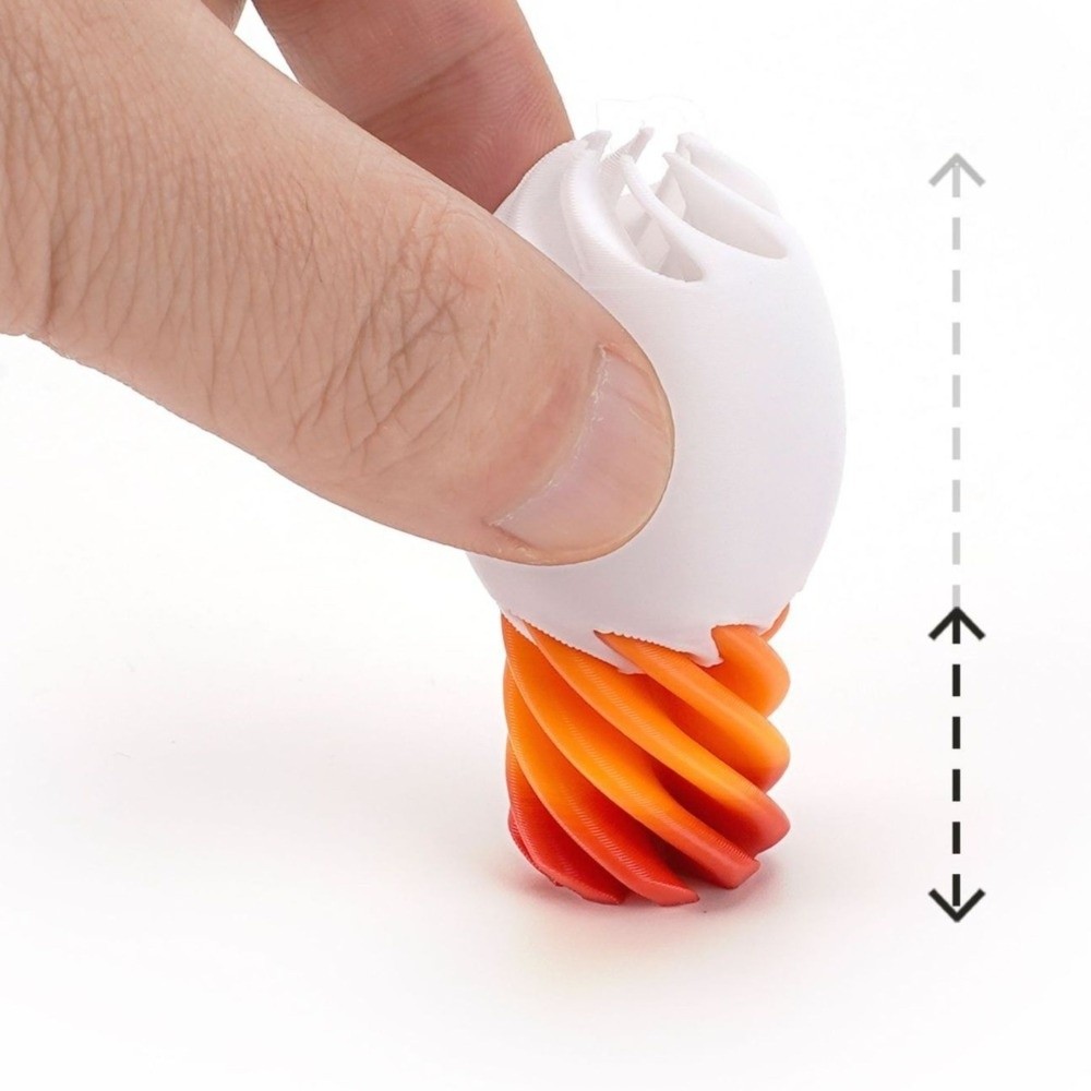 Party Games Easter Egg - 3Dプリント回転卵 抗不安カラフルイースタースパイラルエッグパズル プラスチック製 貫通不可能 パーティーゲーム