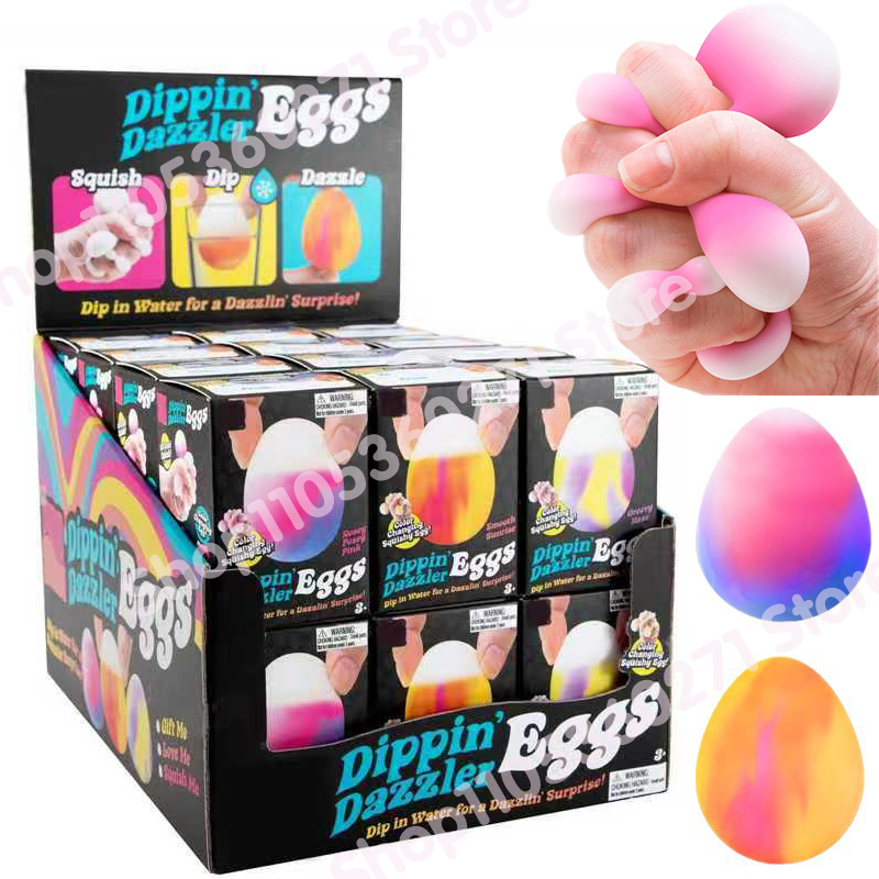 Party Games Egg - 2026年ニードオーゴールデンエッグハントゲームブラインドボックスイースターフィジェット、スクイーズ入りサプライズストレス解消グッズ、子供向けイースターパーティーギフト