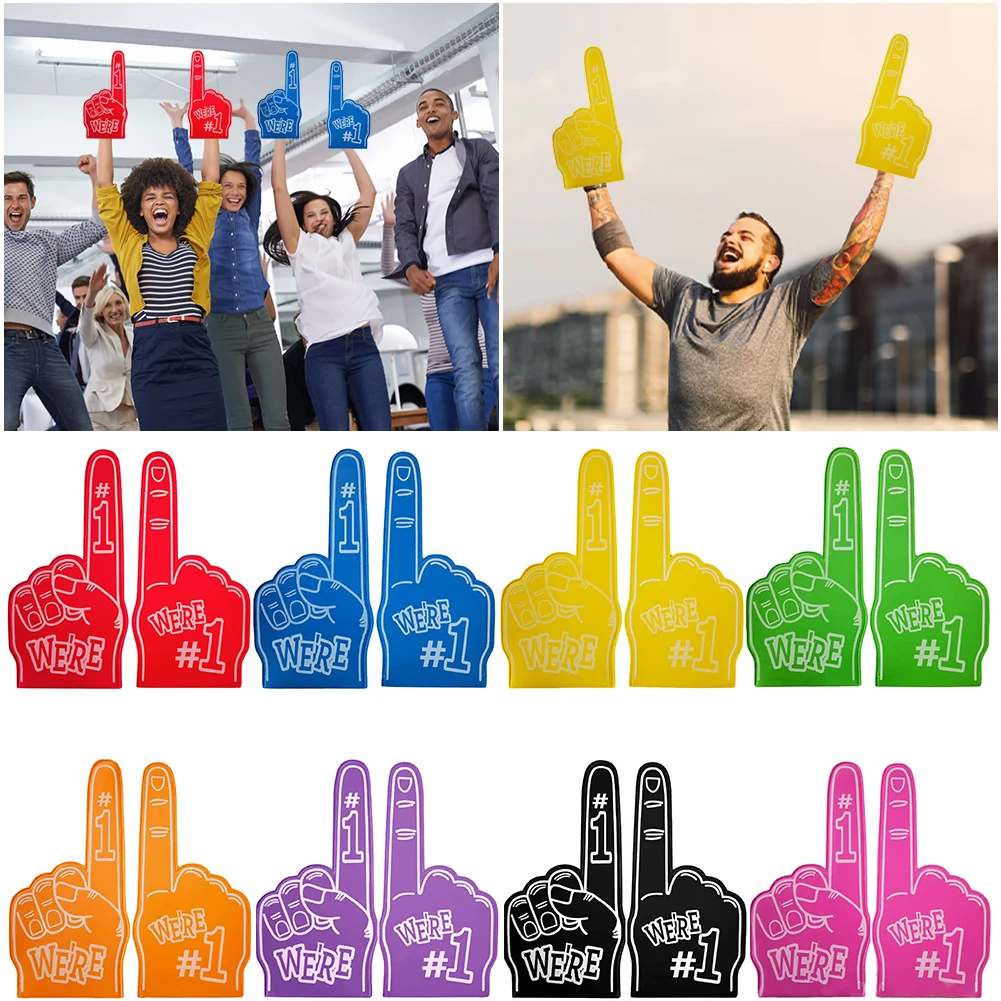 Party Games Popular - 新登場の人気商品！応援イベント用手袋 勝利のジェスチャー（手のひら） 1個入り 1 ゲーム応援グローブ漫画巨大応援パーティー記念品