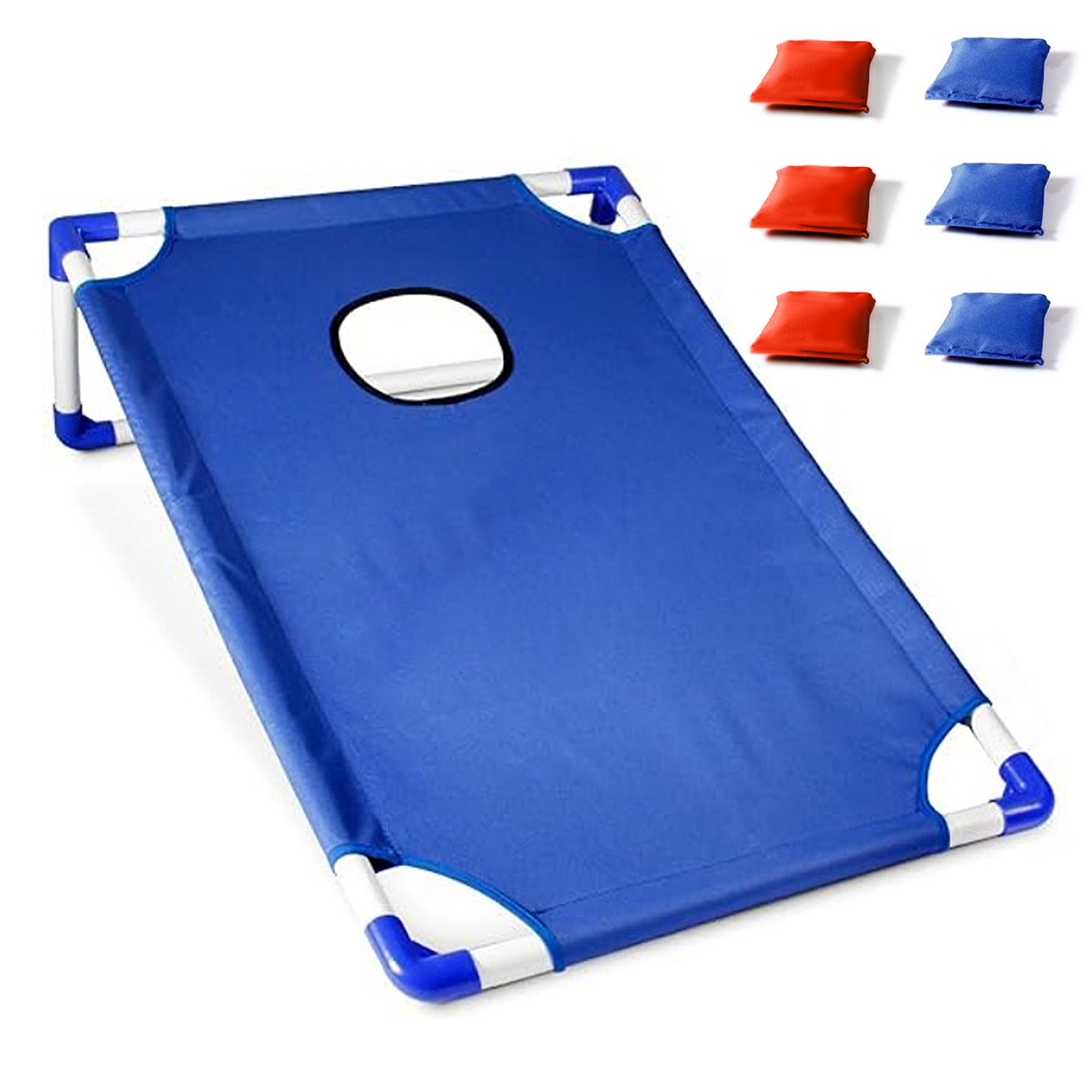 Cornhole Board Set - ポータブルコーンホールセット コーンホールゲームボード1枚とビーンバッグ6個付き ヤードトスゲーム用