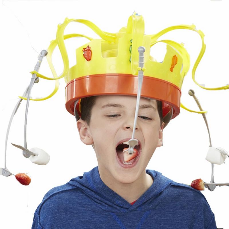 Play Friends Party Games - 1PC 子供用ノベルティおもちゃ回転クラウンハットチャウゲームスピニングクラウンスナックフードパーティー友達と遊ぶ面白いギフト