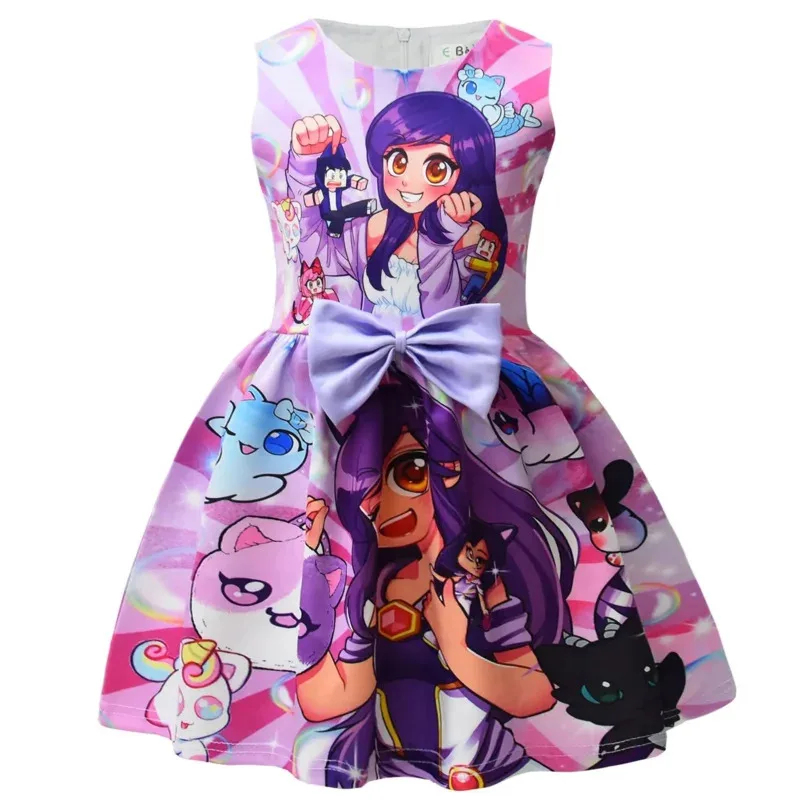 Party Games Kids - ♥ AA アニメゲーム Aphmau 印刷女の赤ちゃんジゼルコスプレプリンセスドレス子供の誕生日クリスマスパーティー衣装新 2026