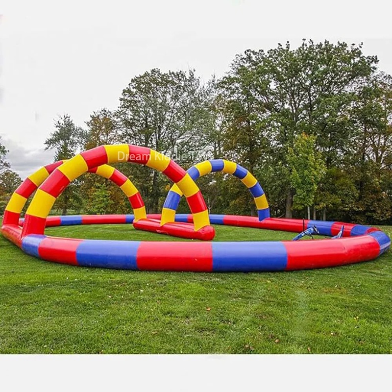 Party Games No Equipment - 屋外用インフレータブルスポーツゲーム遊具バンパーカーアリーナ遊園地ゾーブボールレーストラックインフレータブルゴーカートトラック