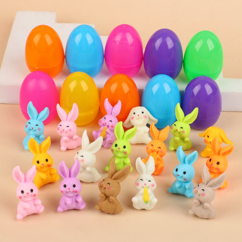 24個入り イースターエッグ ウサギのフィギュア付き 子供用 - Party Games Egg のレビューと価格