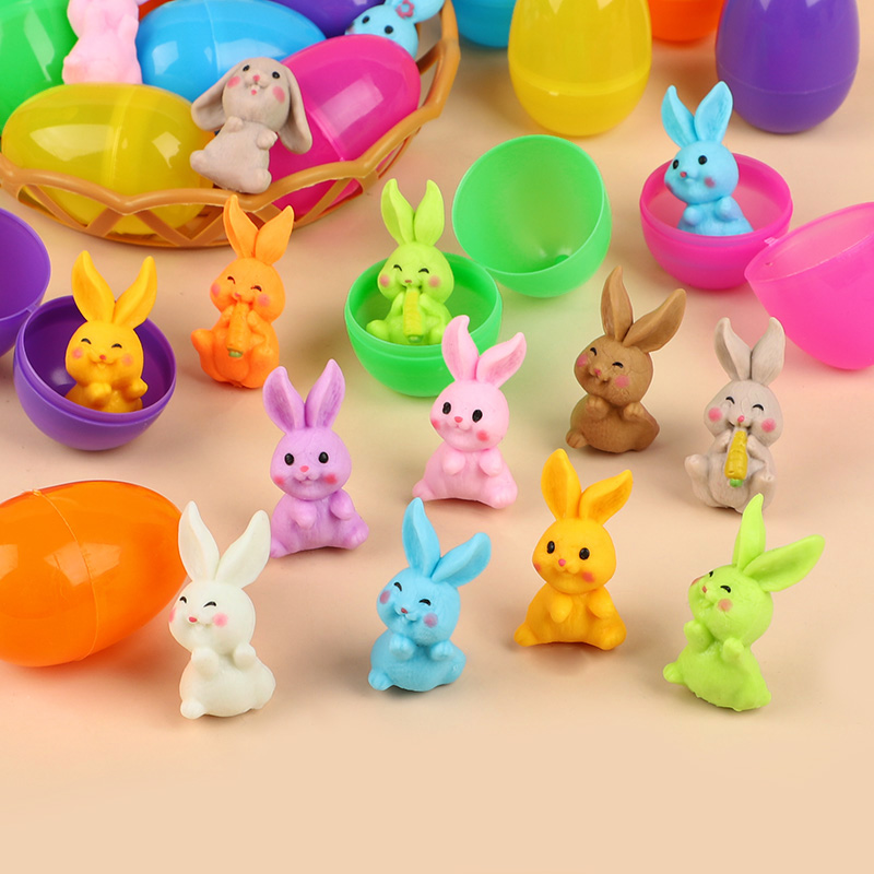 24個入り イースターエッグ ウサギのフィギュア付き 子供用 - Party Games Egg のレビューと価格