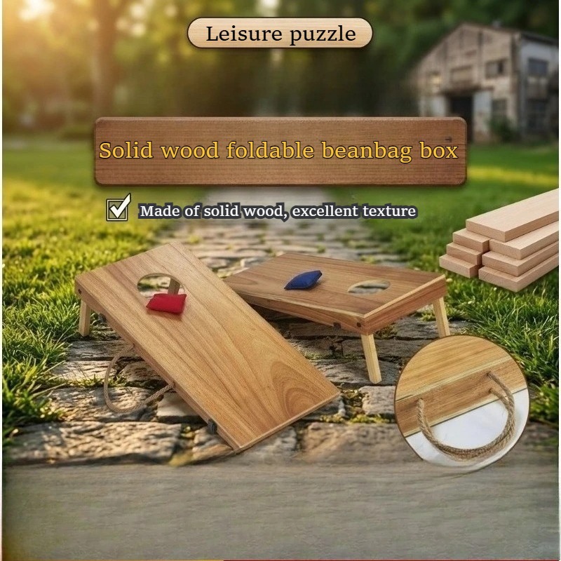 プレミアム木製折りたたみ式コーンホールセット多機能ビーンバッ - Cornhole Board Set のレビューと価格