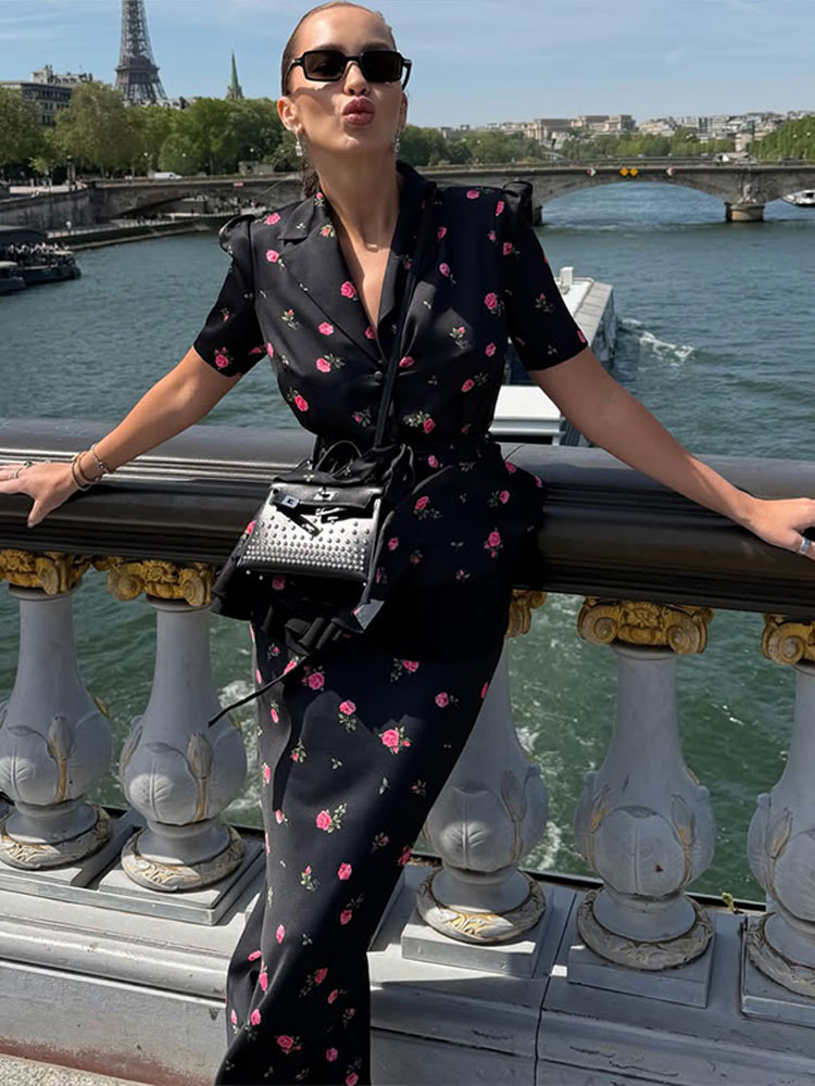 花柄ブレザーコートスカートセット レディース エレガント ラ - Party Games Switch のレビューと価格