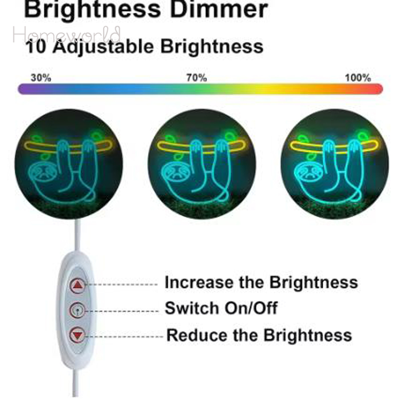 ナマケモノ LED ネオンライトサイン USB スイッチ男の - Party Games Switch 1 のレビューと価格
