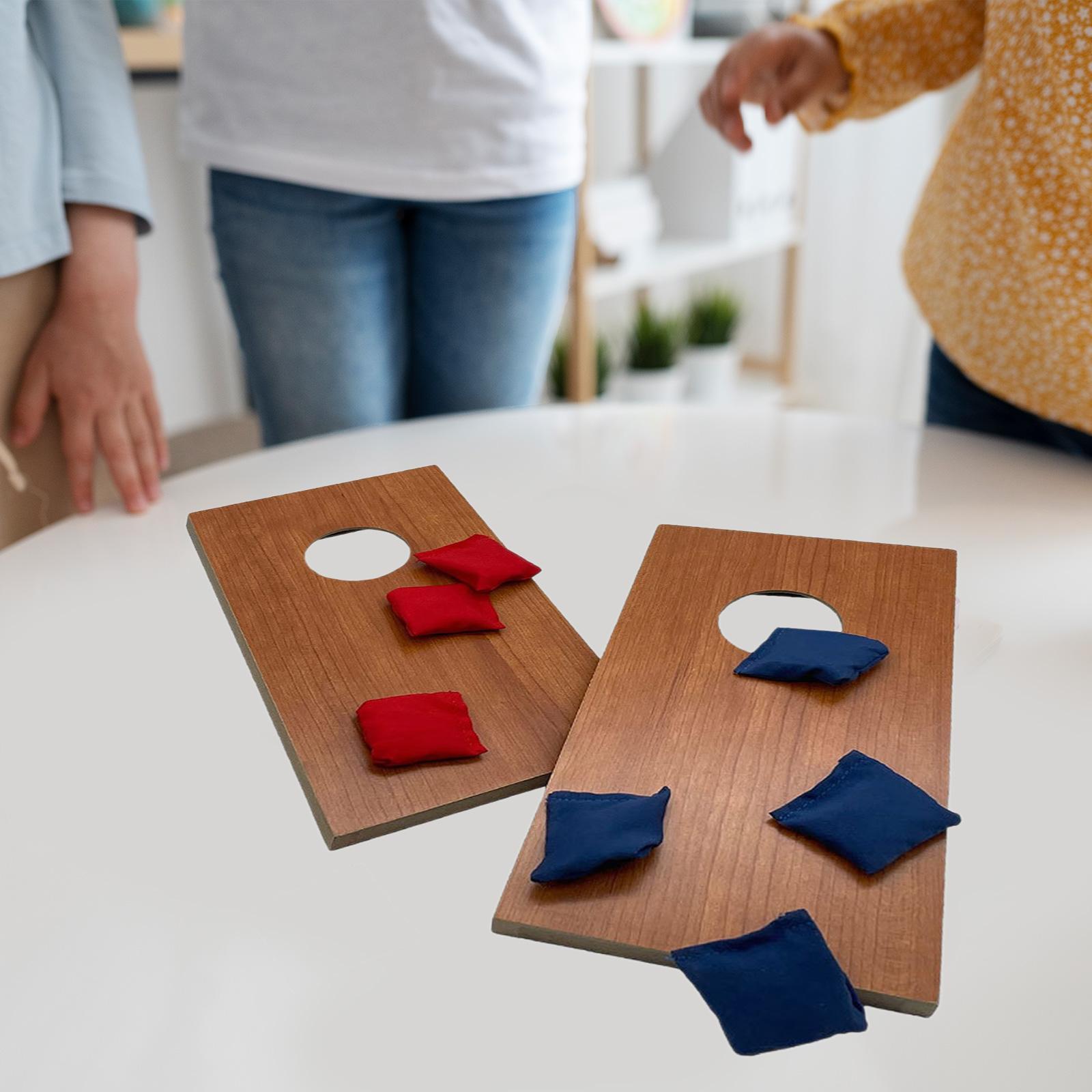 2個入り ポータブルミニデスクトップコーンホールセット 投げ - Cornhole Board Set のレビューと価格