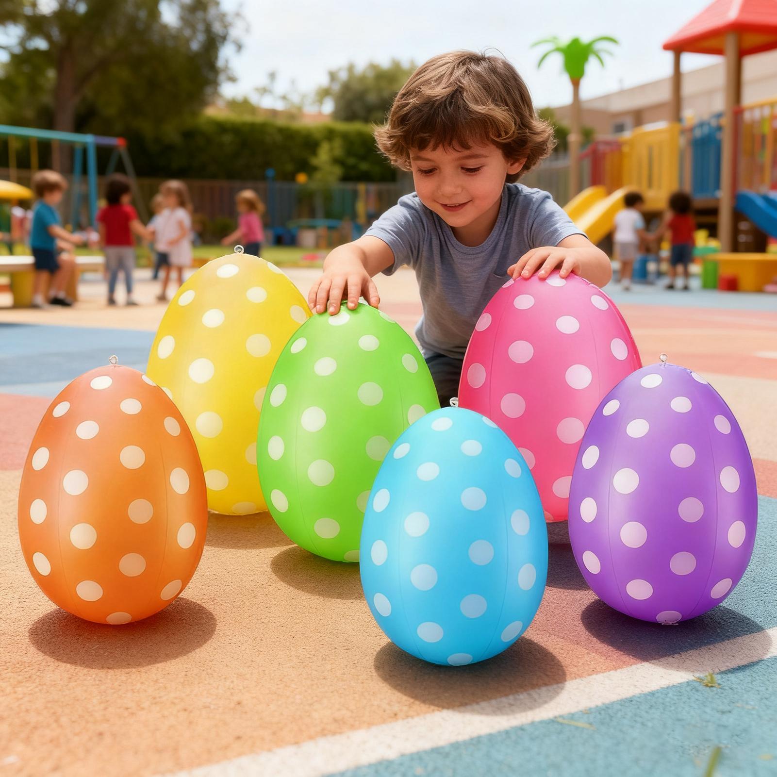 インフレータブルイースターエッグ 6個/セット イースターP - Party Games Easter Egg のレビューと価格