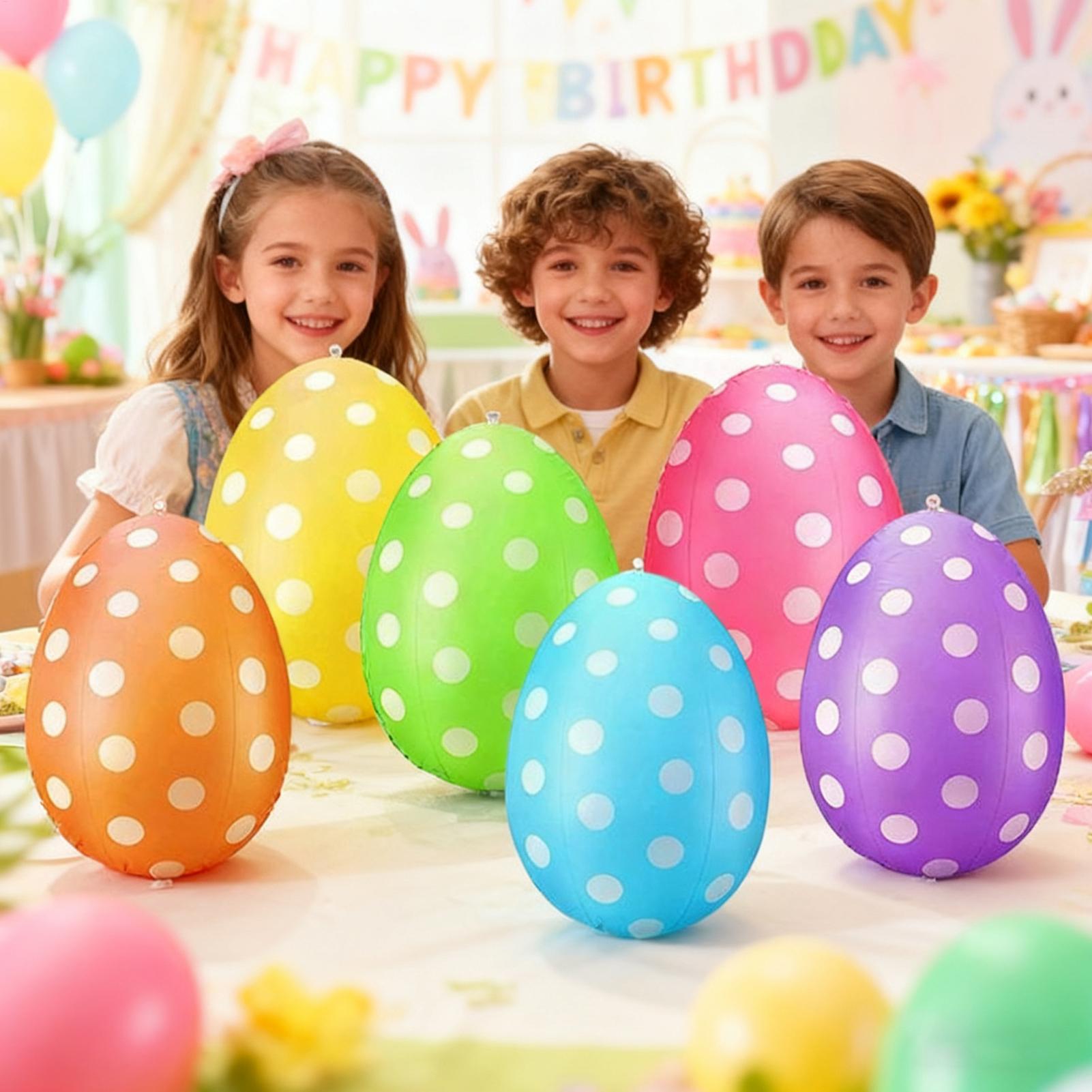 インフレータブルイースターエッグ 6個/セット イースターP - Party Games Easter Egg のレビューと価格