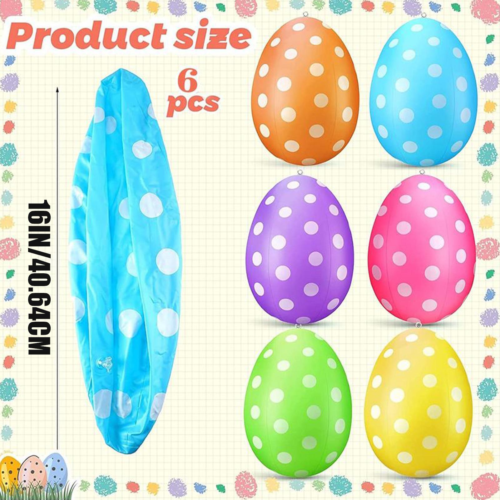 インフレータブルイースターエッグ 6個/セット イースターP - Party Games Easter Egg のレビューと価格