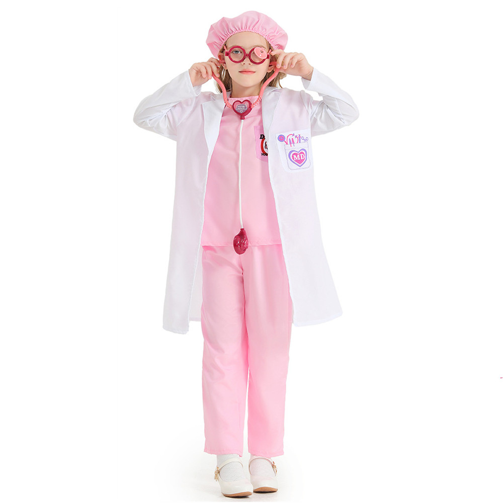 3 色ユニセックスキッズハロウィンナースドクター衣装子供手術 - Party Games Kids のレビューと価格