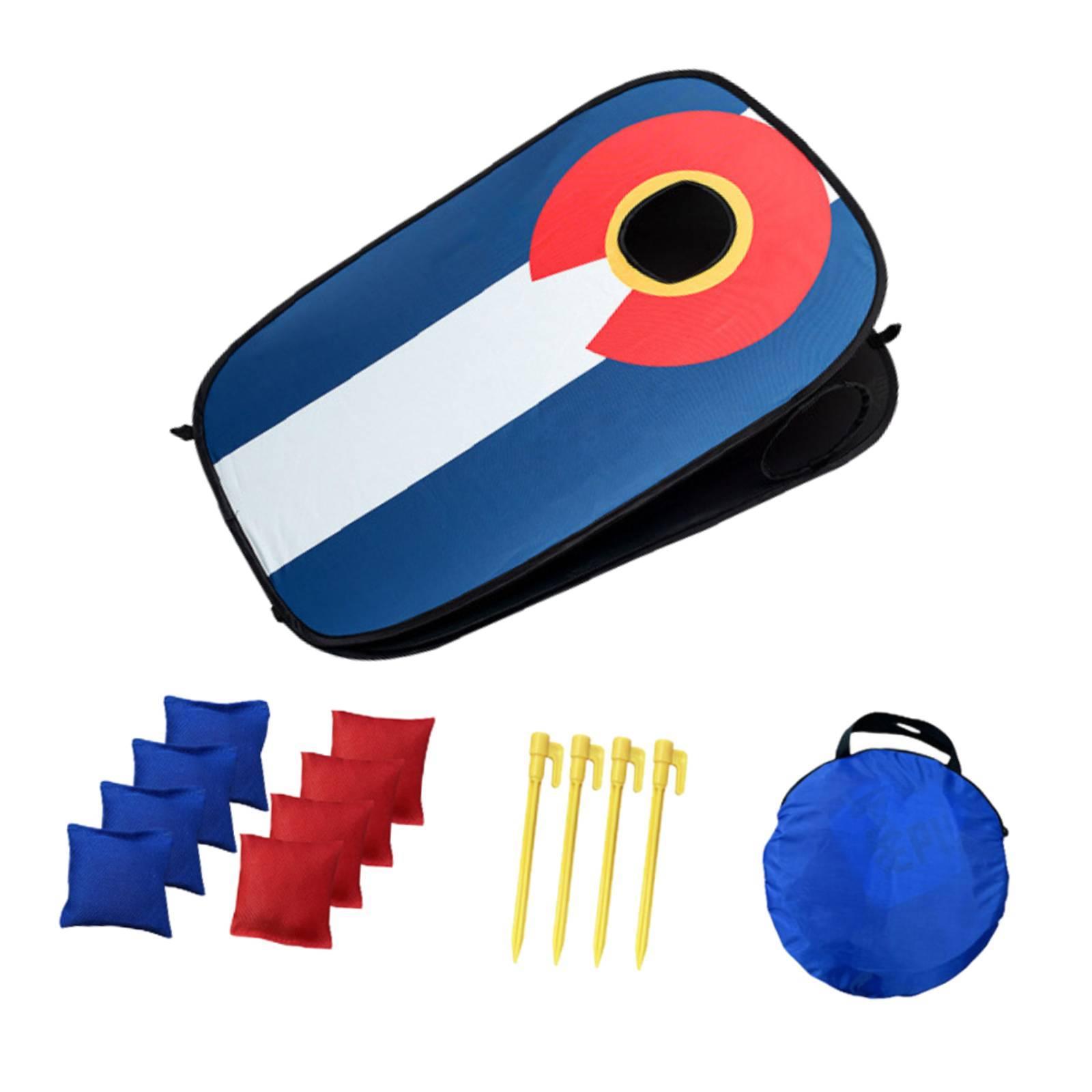 コーンホールボードセット コーンホールゲーム 挑戦的なポータ - Cornhole Board Set のレビューと価格