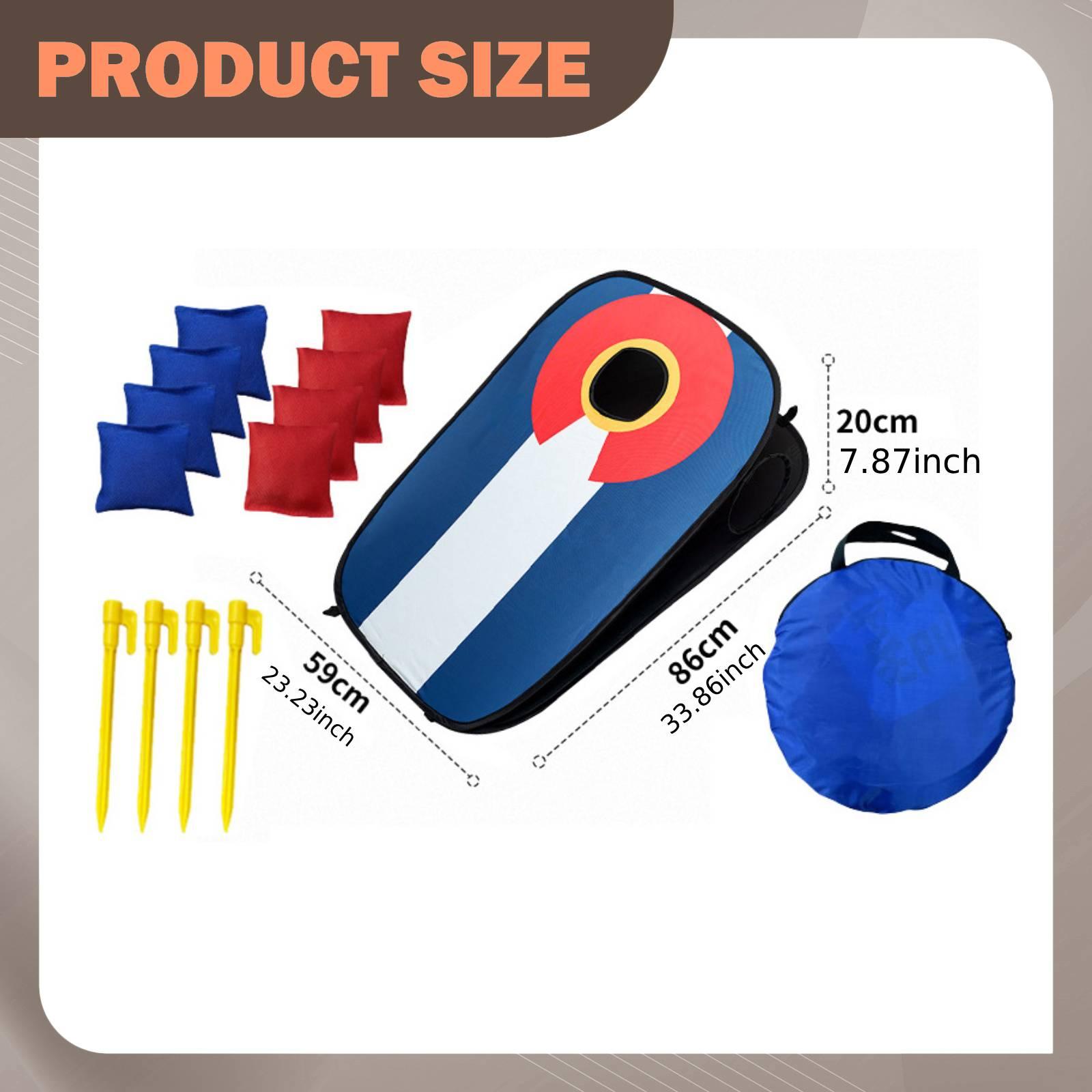 コーンホールボードセット コーンホールゲーム 挑戦的なポータ - Cornhole Board Set のレビューと価格