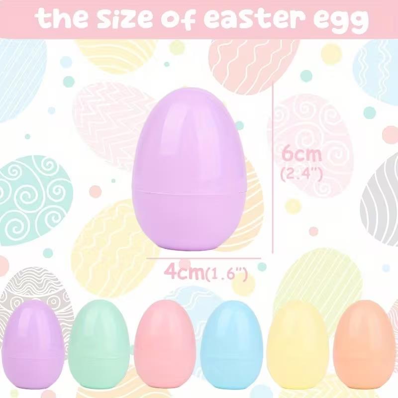 50 個マカロンカラーイースターエッグプラスチック充填可能な - Party Games Easter Egg のレビューと価格