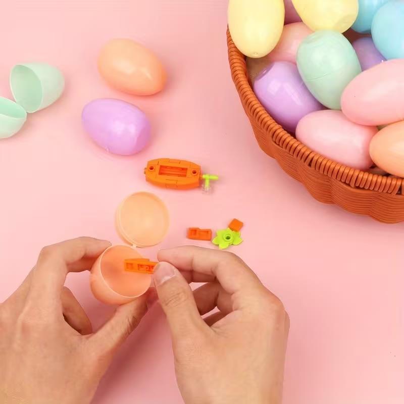 50 個マカロンカラーイースターエッグプラスチック充填可能な - Party Games Easter Egg のレビューと価格