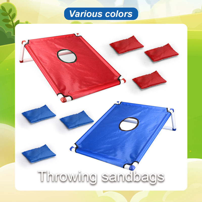 子供用おもちゃビーンバッグ投げゲームセット、ポータブルコーン - Cornhole Board Set のレビューと価格