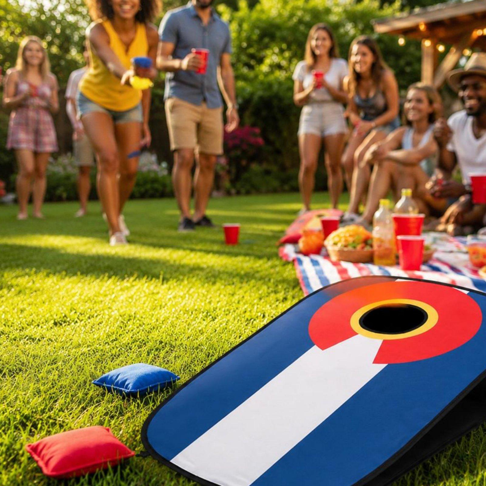 コーンホールボードセット 室内・屋外兼用 折りたたみ式 コー - Cornhole Board Set のレビューと価格