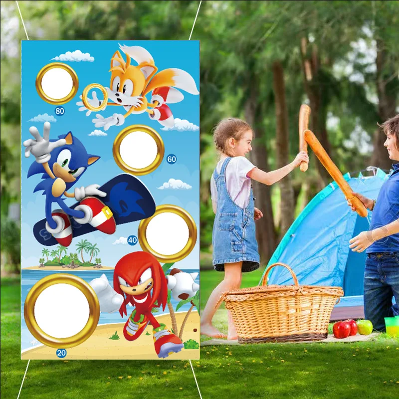 ゲームソニックテーマパーティー コーンホールセット ビーンバ - Cornhole Board Set のレビューと価格