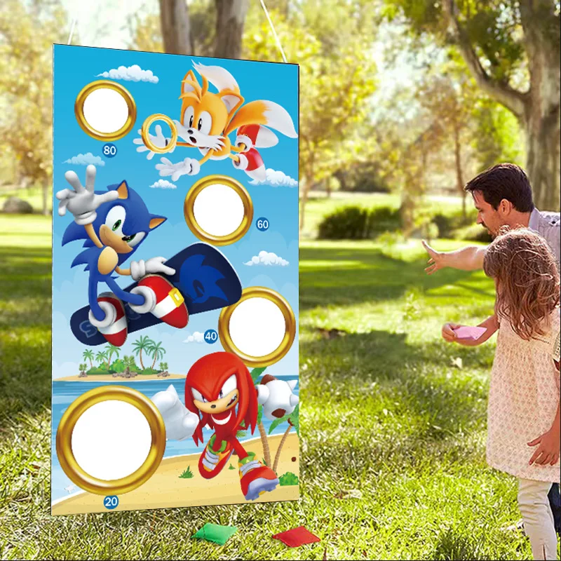ゲームソニックテーマパーティー コーンホールセット ビーンバ - Cornhole Board Set のレビューと価格