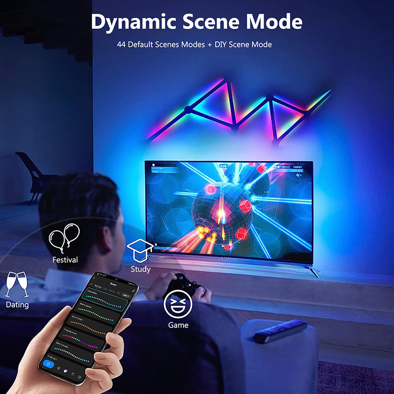 スマートRGBウォールランプ、Bluetoothアプリ接続L - Party Games Switch のレビューと価格