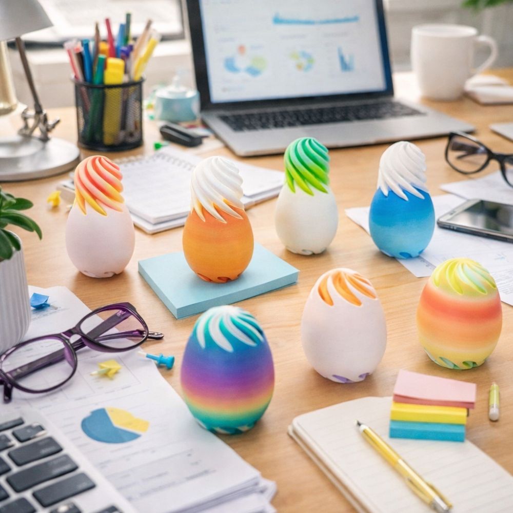 3Dプリント回転卵　抗不安カラフルイースタースパイラルエッグ - Party Games Easter Egg のレビューと価格