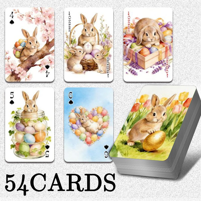 大人用標準トランプカード54枚、カナスタ用トランプカード、フ - Party Games Egg のレビューと価格