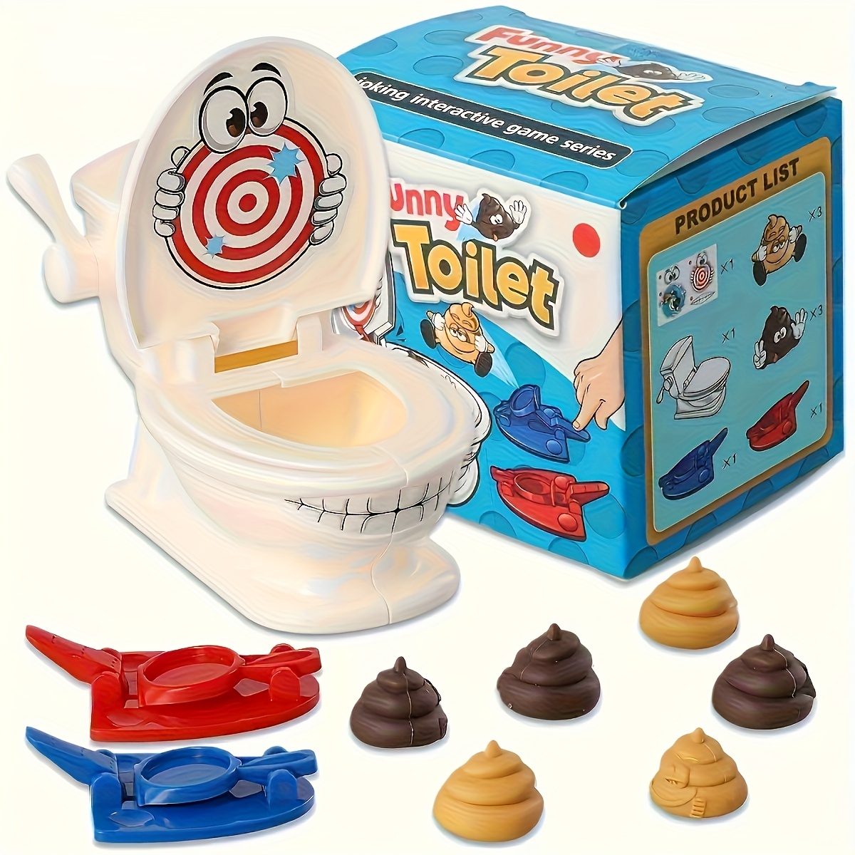 ミニトイレ抗ストレスおもちゃ二人用インタラクティブカタパルト - Party Games Console のレビューと価格