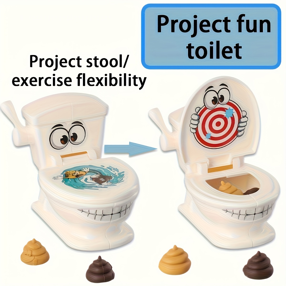 ミニトイレ抗ストレスおもちゃ二人用インタラクティブカタパルト - Party Games Console のレビューと価格