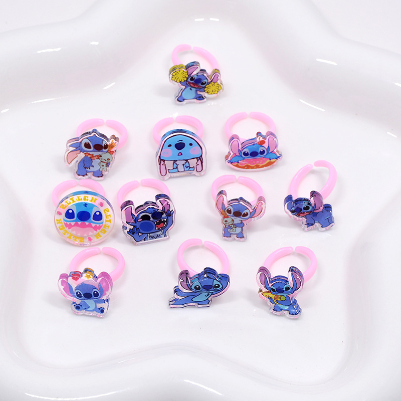 ステッチアクリルリング 10/20 個かわいいリロステッチア - Party Games Kids のレビューと価格