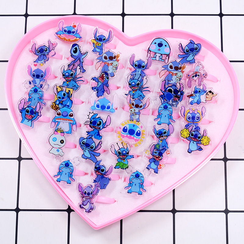 ステッチアクリルリング 10/20 個かわいいリロステッチア - Party Games Kids のレビューと価格