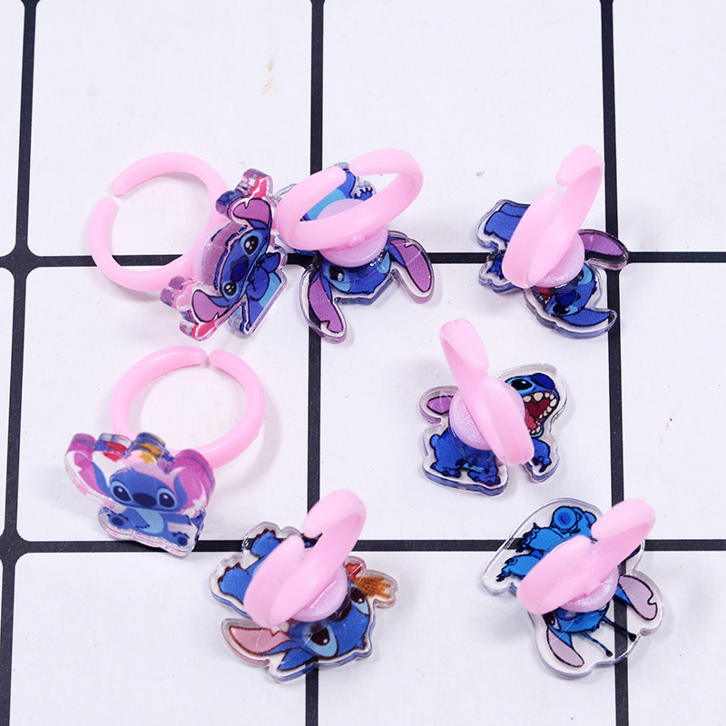 ステッチアクリルリング 10/20 個かわいいリロステッチア - Party Games Kids のレビューと価格