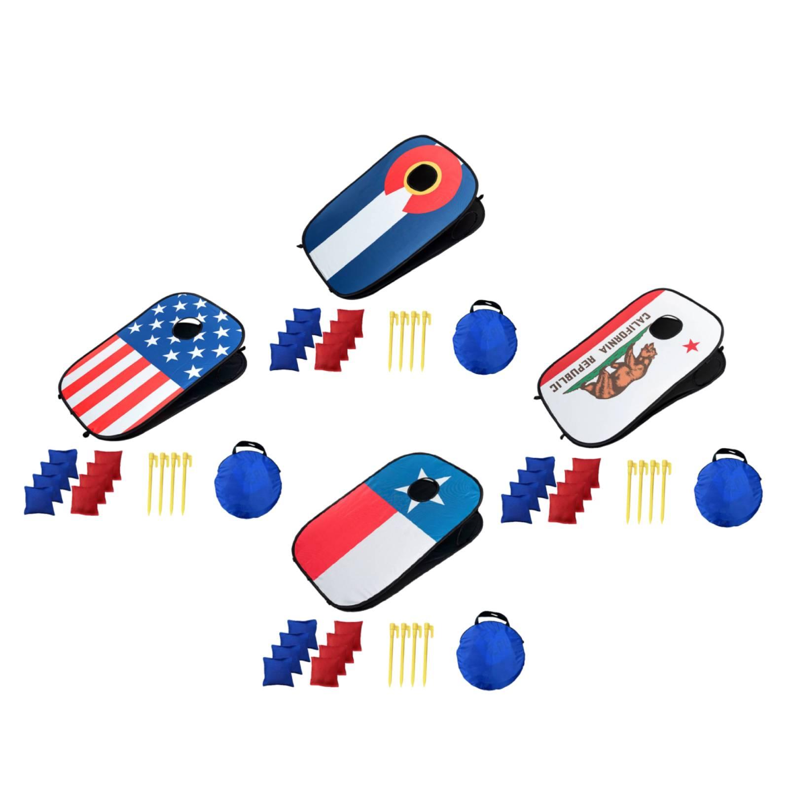 持ち運び可能なコーンホールボードセット、子供向けヤードゲーム - Cornhole Board Set のレビューと価格