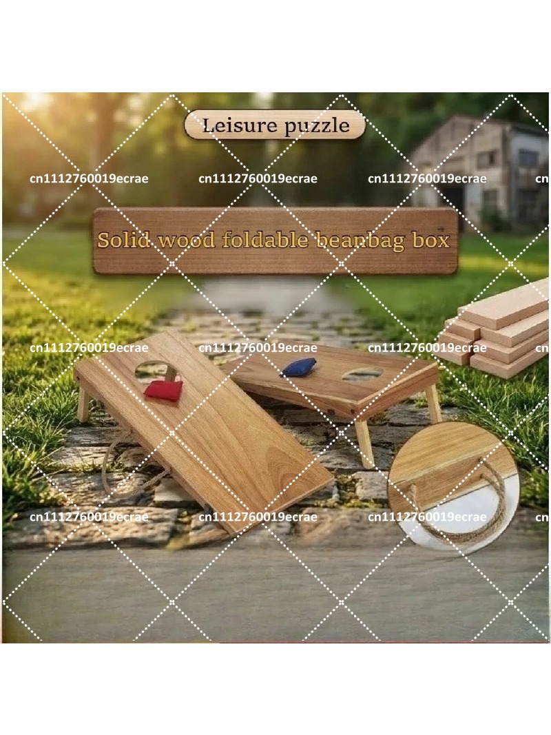 プレミアム木製折りたたみ式コーンホールセット、ビーンバッグト - Cornhole Board Set のレビューと価格