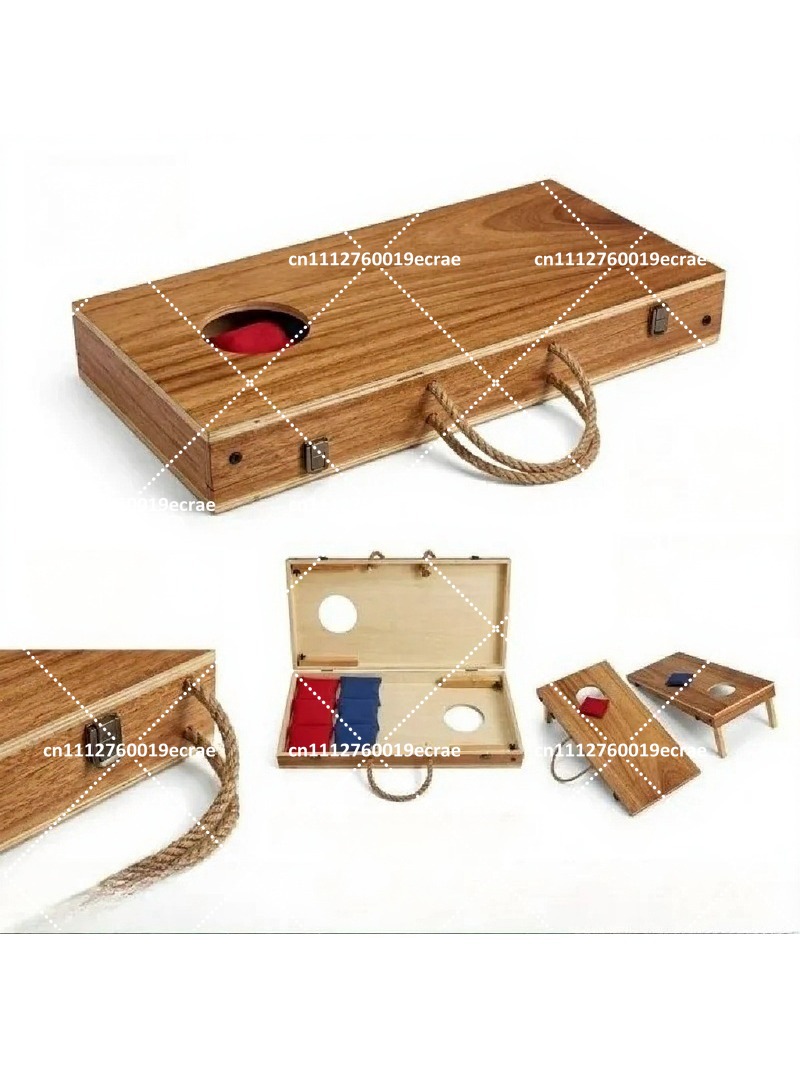 プレミアム木製折りたたみ式コーンホールセット、ビーンバッグト - Cornhole Board Set のレビューと価格
