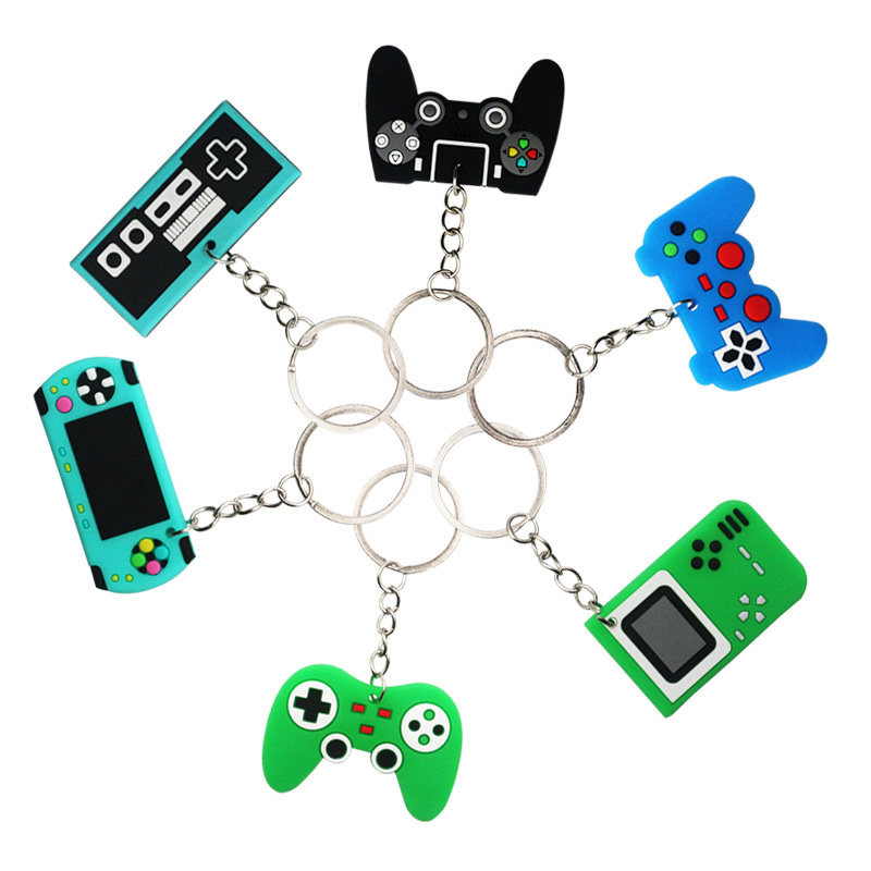 6/12 個 PVC キーホルダーゲームパッドゲームコンソー - Party Games Console のレビューと価格