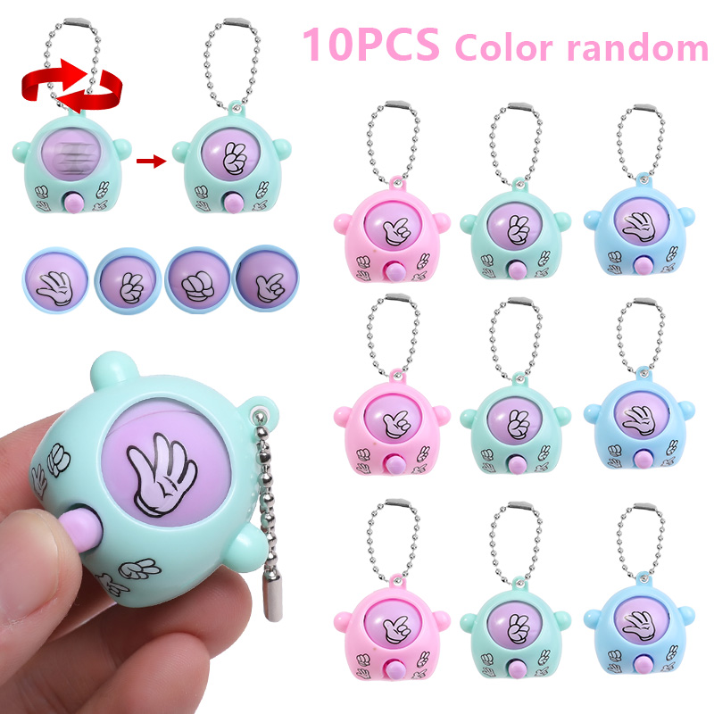 10 個ミニロックペーパーはさみ卵キーホルダークリエイティブ - Party Games Egg のレビューと価格