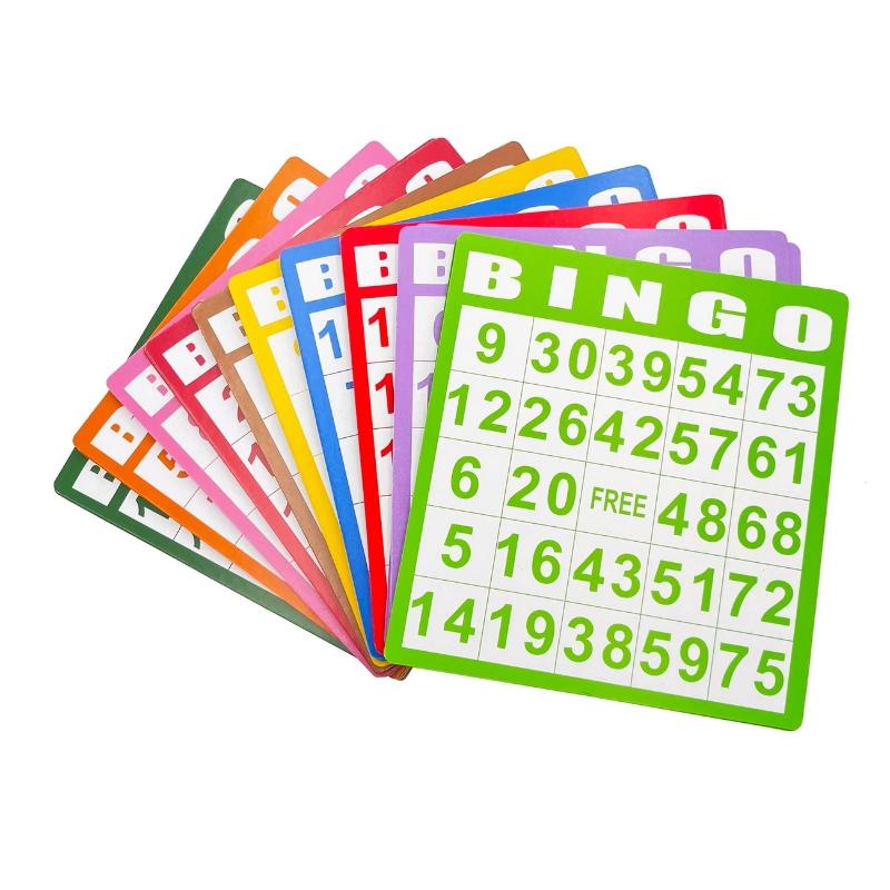 50/100枚入り 繰り返らないビンゴカード 教育的インタラ - Play Friends Party Games のレビューと価格