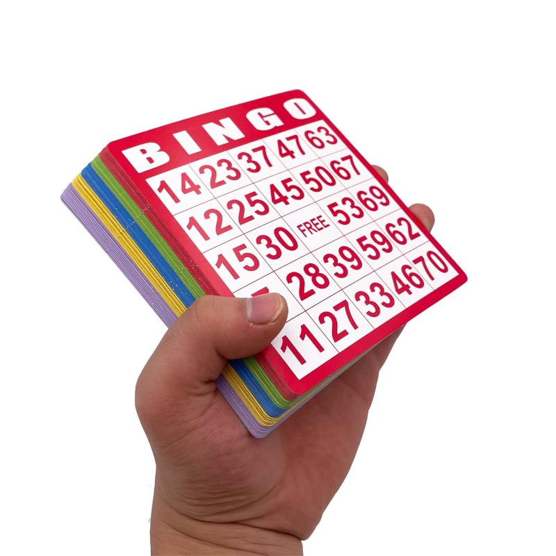 50/100枚入り 繰り返らないビンゴカード 教育的インタラ - Play Friends Party Games のレビューと価格
