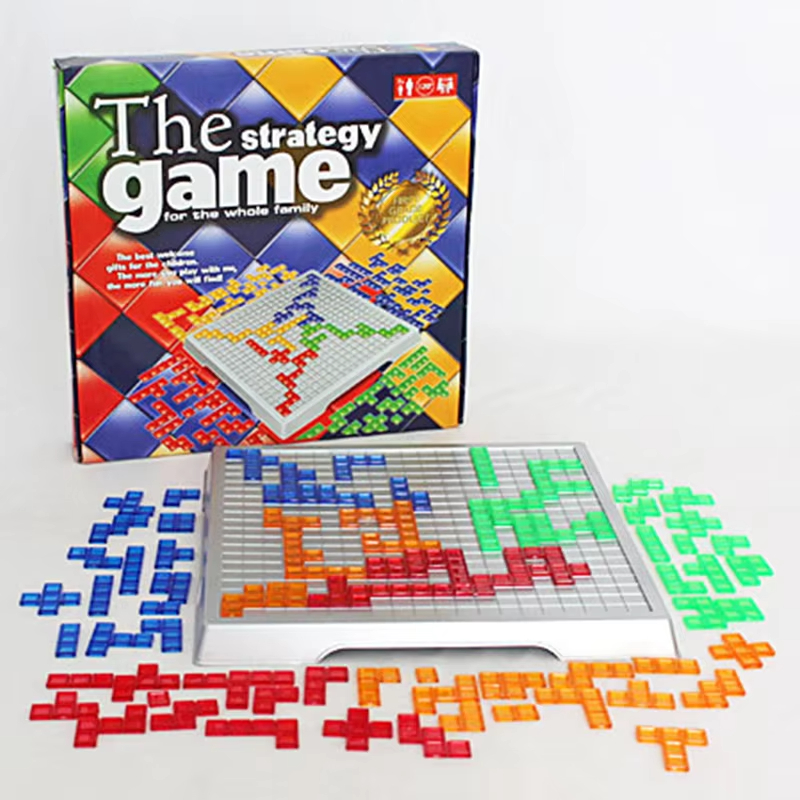子供知的パズル戦略ボード知育玩具色の正方形ゲームキッズファミ - Party Games Indoor のレビューと価格