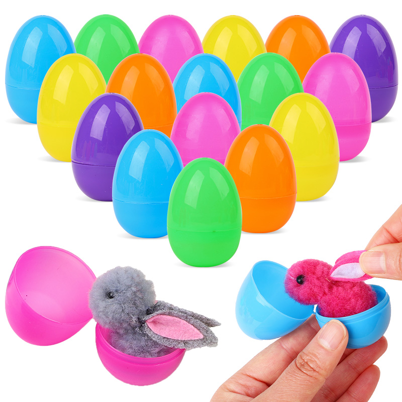 24/48個入り キュートなイースターエッグ ウサギのフィギ - Party Games Easter Egg のレビューと価格