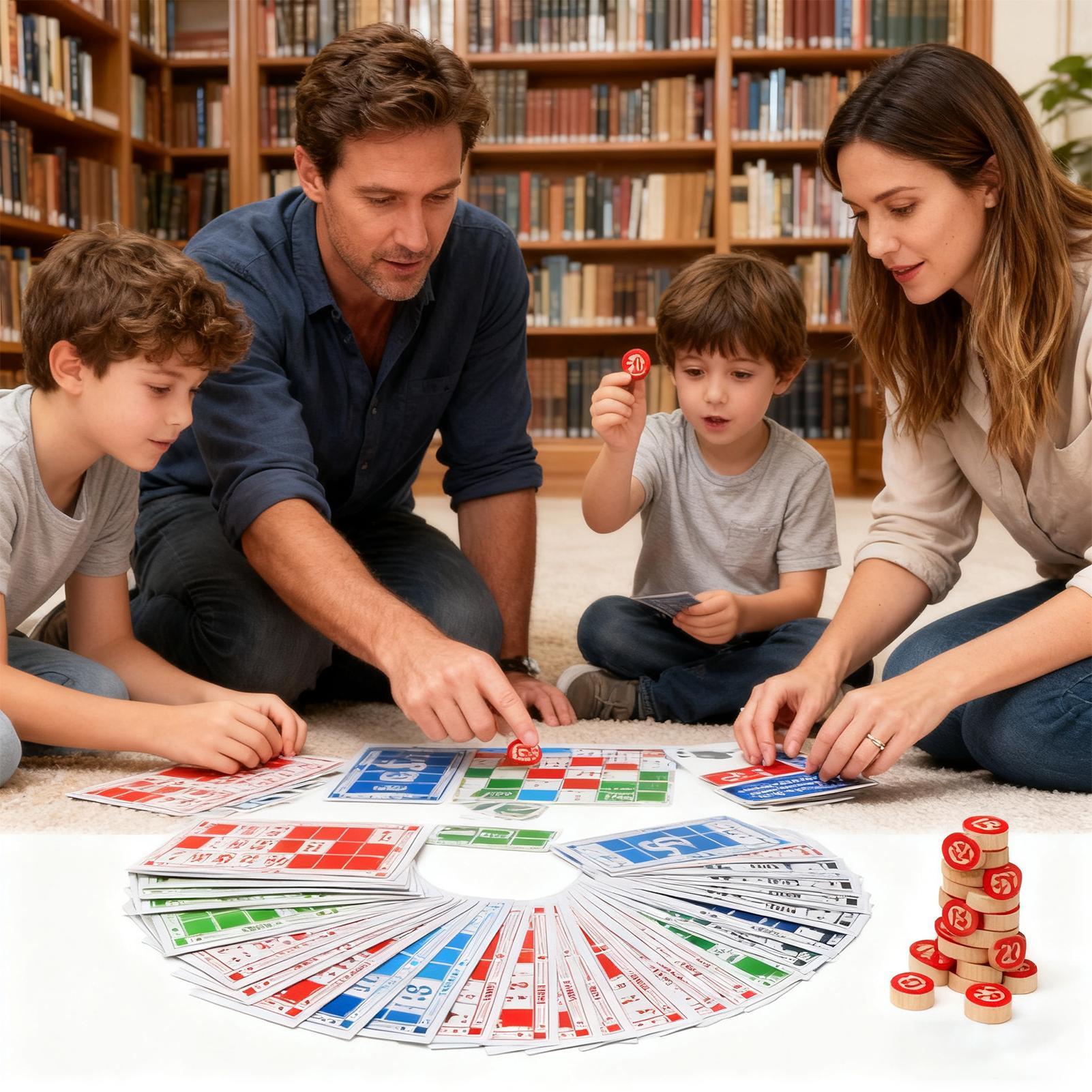 ビンゴセット 木製 面白い教育玩具 大人用ビンゴチェス 家族 - Play Friends Party Games のレビューと価格