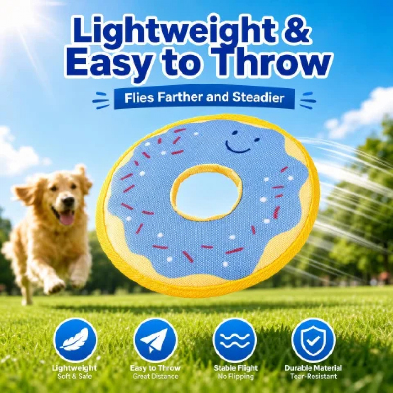 新型インタラクティブドッグフライングディスクおもちゃ ソフト - Frisbee Freestyle Disc のレビューと価格